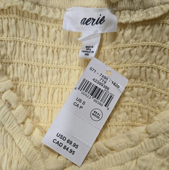 Nwt Aerie Yellow Ruffle Maxi Dress Size Small - Picture 7 of 11